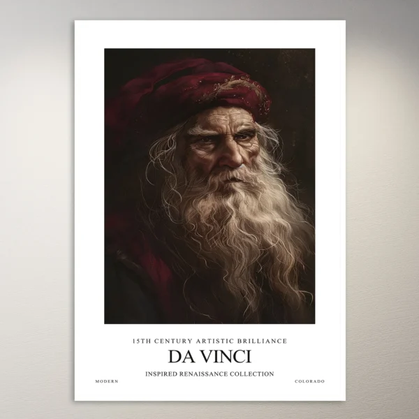 Leonardo da Vinci Inspired Painting | Art Poster