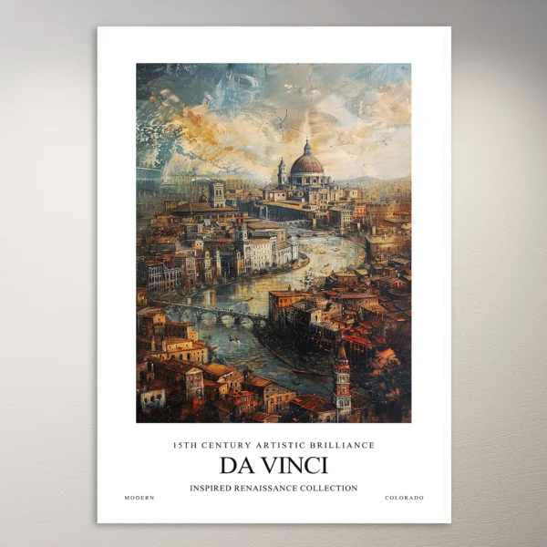 Leonardo da Vinci Inspired Painting | Art Poster