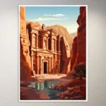 Ancient Petra of Jordan Poster