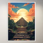 The Pyramids of Teotihuacan Poster