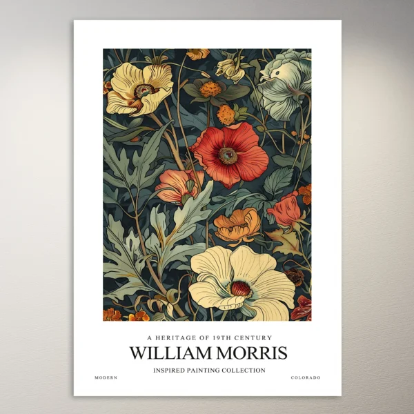 William Morris Inspired Painting | Art Poster