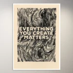 Everything you create matters | Aesthetic Poster