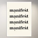 Manifest | Positivity Poster | Aesthetic Poster