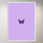 Butterfly | Cute Lilac Aesthetic Poster