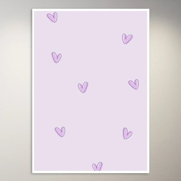 Lazy Panda | Cute Lilac Aesthetic Poster