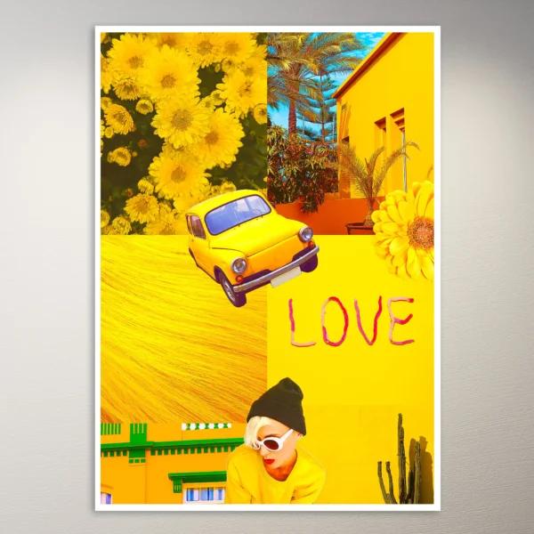 Yellow Aesthetic Poster