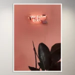 You glow girl | Pink Aesthetic Poster