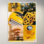 Yellow Aesthetic Moodboard Poster