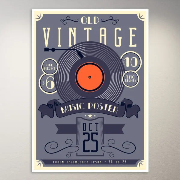 Vintage Music Poster | Aesthetic Poster