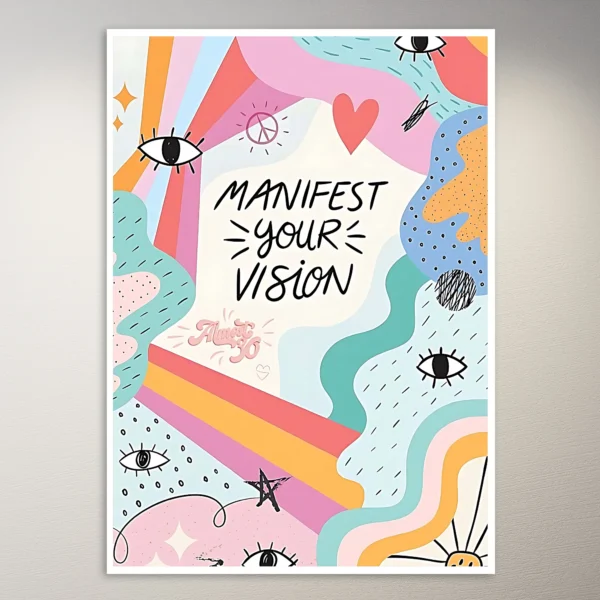 Manifest your Vision | Aesthetic Poster