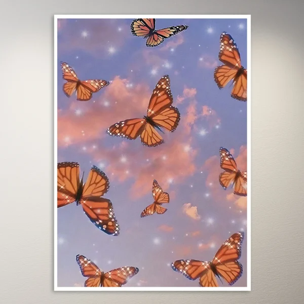 Aesthetic Butterflies | Aesthetic Poster