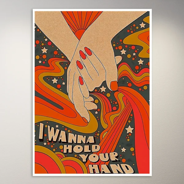 I wanna hold your hand | Aesthetic Poster