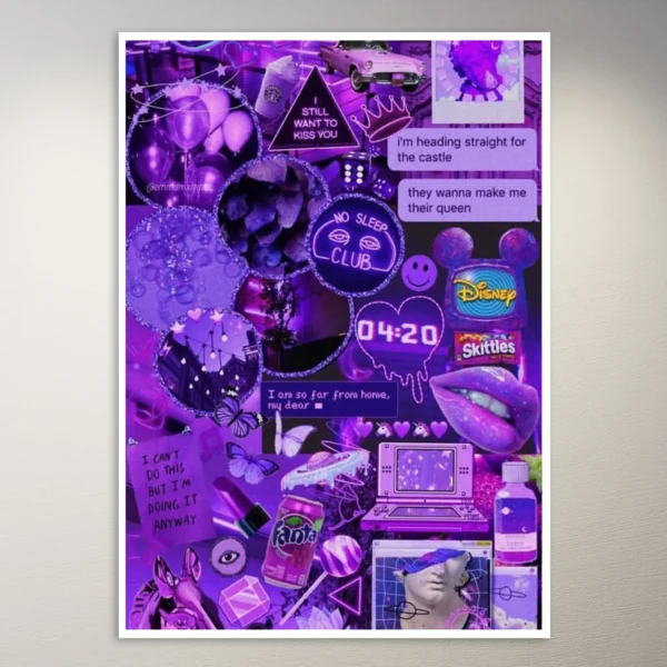 Purple Moodboard | Aesthetic Poster