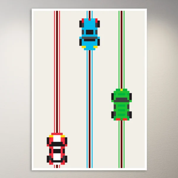 Pixel Car Racing Game | Gaming Poster