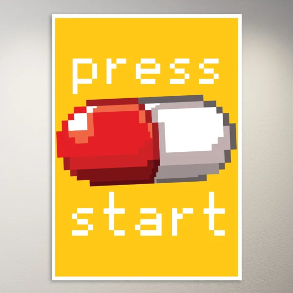 Press Start Gaming Poster