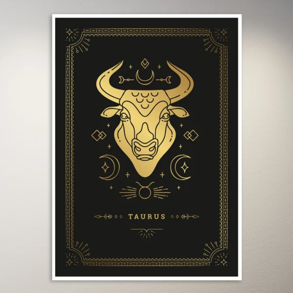 Taurus Zodiac Sign Poster