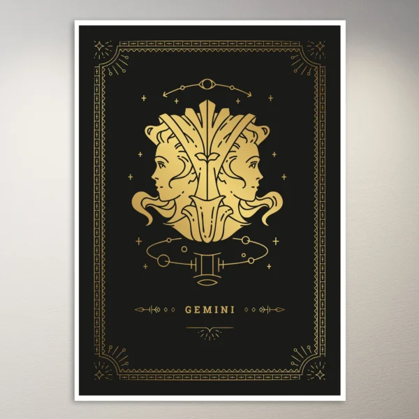 Gemini Zodiac Sign Poster