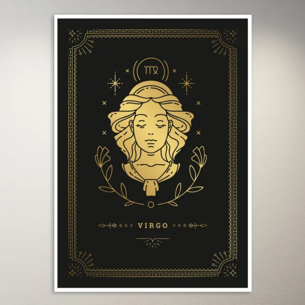 Virgo Zodiac Sign Poster