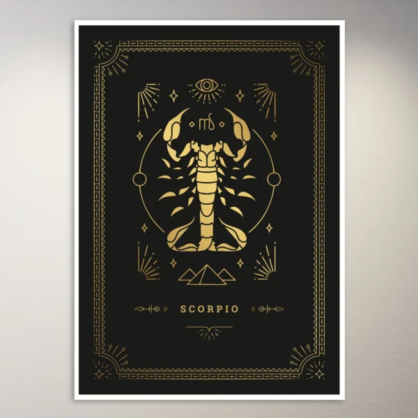 Scorpio Zodiac Sign Poster