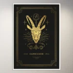 Capricorn Zodiac Sign Poster