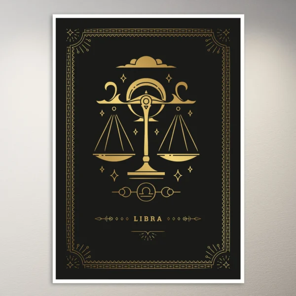 Libra Zodiac Sign Poster