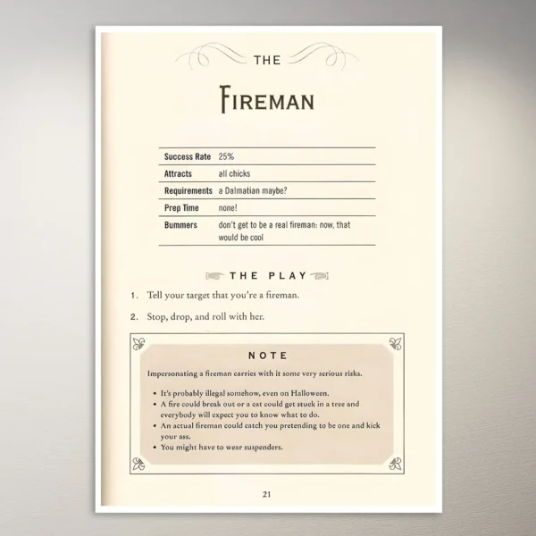 The Fireman HIMYM Barney Playbook | TV Show Poster