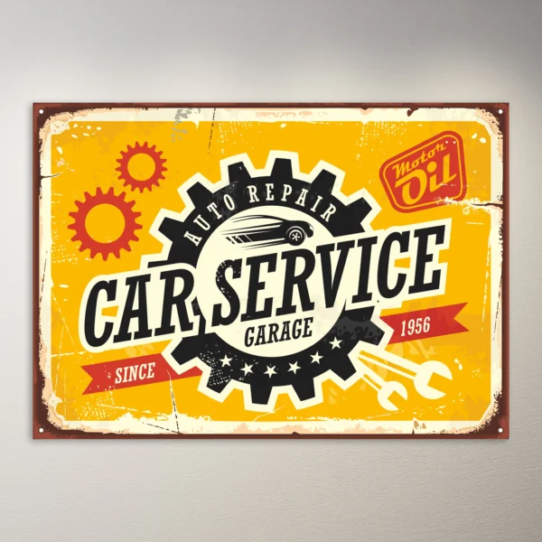 Vintage Poster |  Car Service Sign Poster