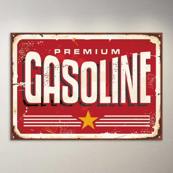 Vintage Poster | Gasoline Sign Poster