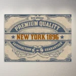 New York 1896 Poster | Vintage Poster