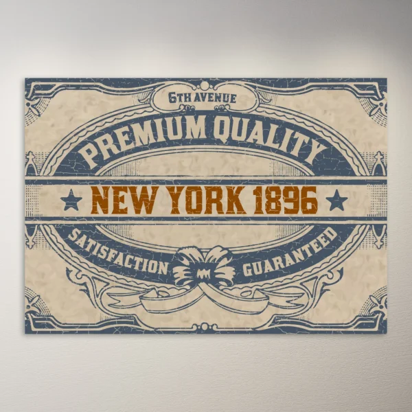 New York 1896 Poster | Vintage Poster