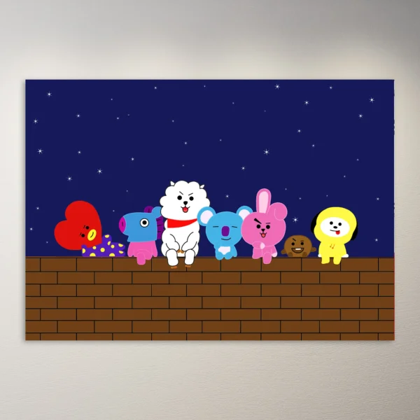 BT21 BTS Poster | K-Pop Poster | BTS Poster