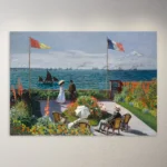 Garden at Sainte-Adresse by Claude Monet Poster